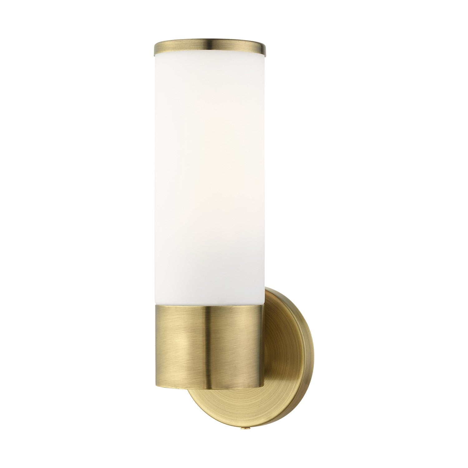 1 Light Antique Brass Ada Single Sconce by Livex Lighting