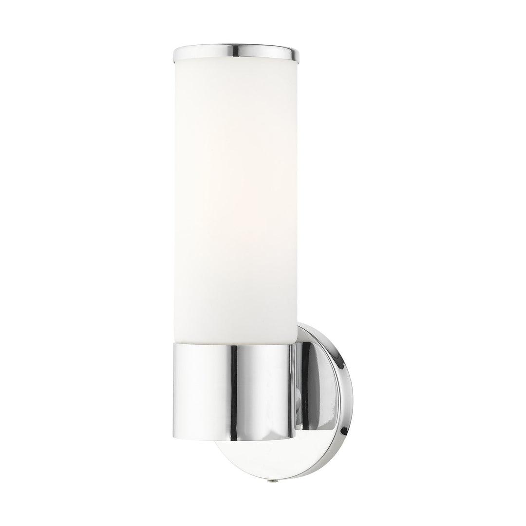 1 Light Polished Chrome Ada Single Sconce by Livex Lighting
