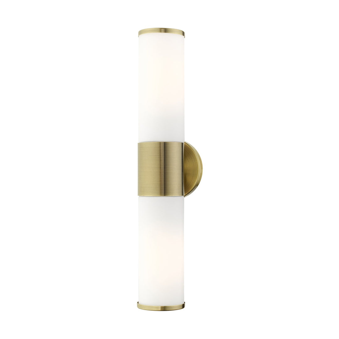 2 Light Antique Brass Ada Vanity Sconce by Livex Lighting