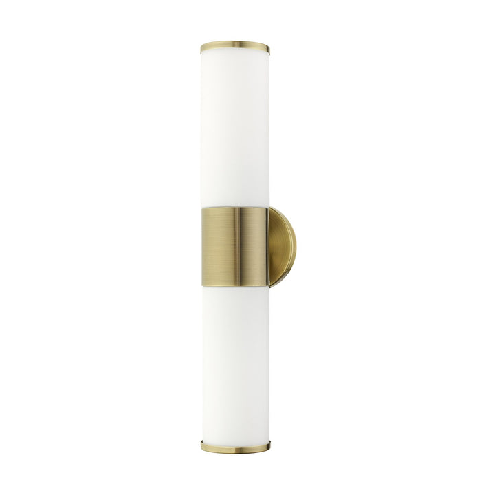 2 Light Antique Brass Ada Vanity Sconce