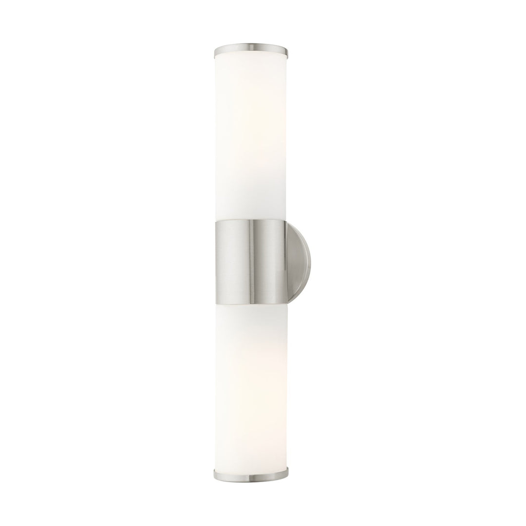 2 Light Brushed Nickel Ada Vanity Sconce by Livex Lighting