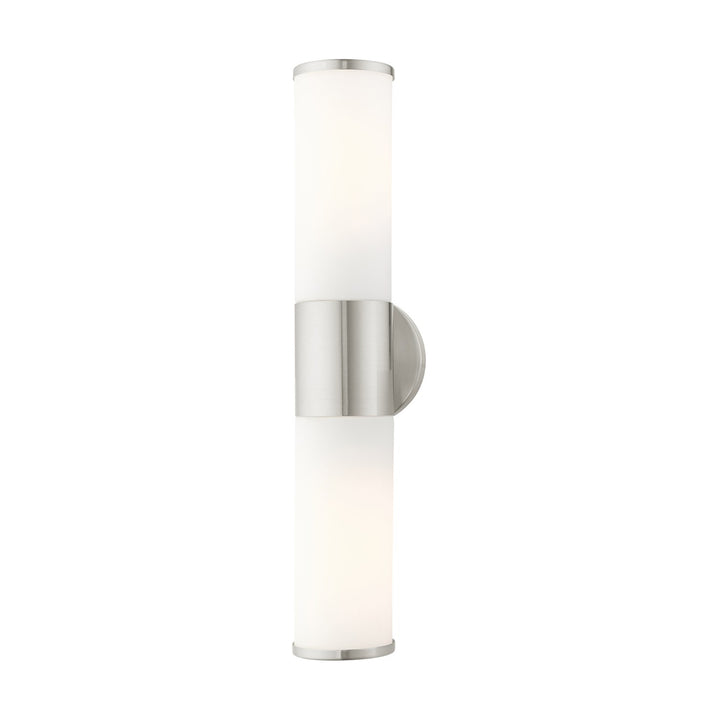 2 Light Brushed Nickel Ada Vanity Sconce by Livex Lighting