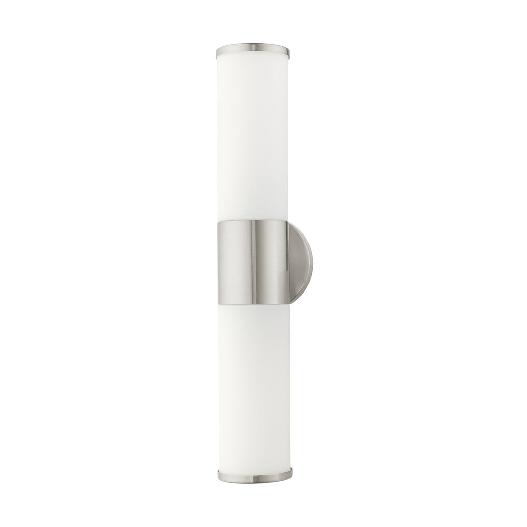 2 Light Brushed Nickel Ada Vanity Sconce