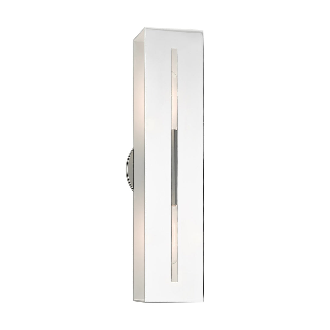 2 Light Polished Chrome Ada Vanity Sconce