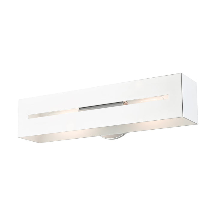 2 Light Polished Chrome Ada Vanity Sconce