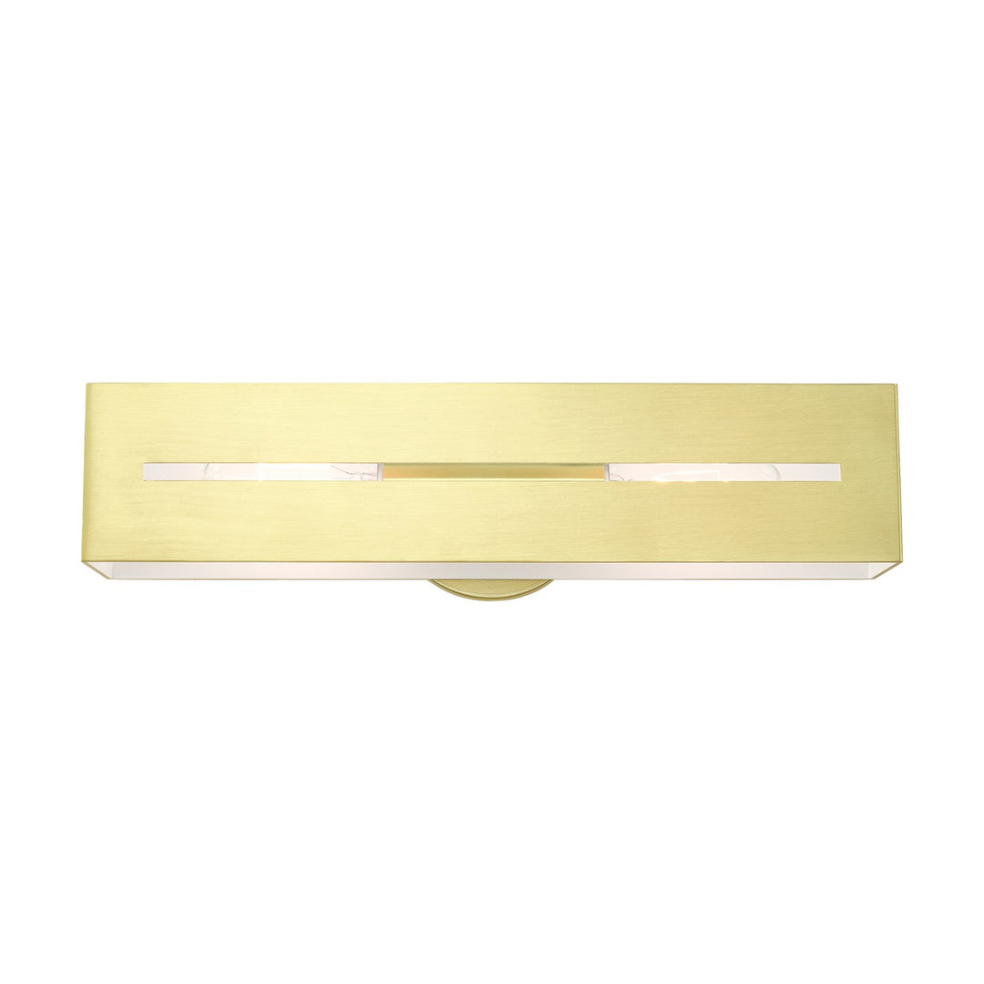 2 Light Satin Brass Ada Vanity Sconce by Livex Lighting