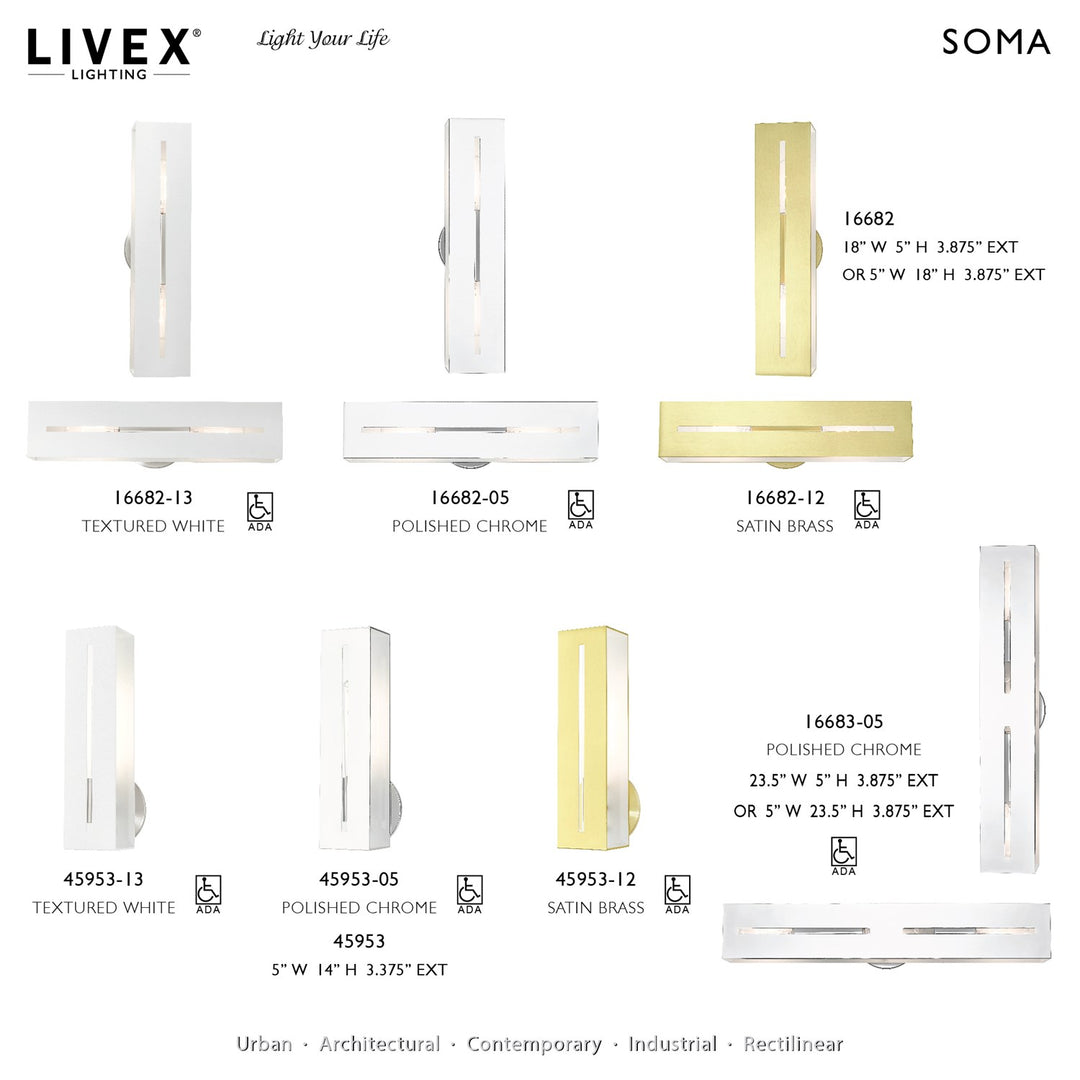 2 Light Satin Brass Ada Vanity Sconce