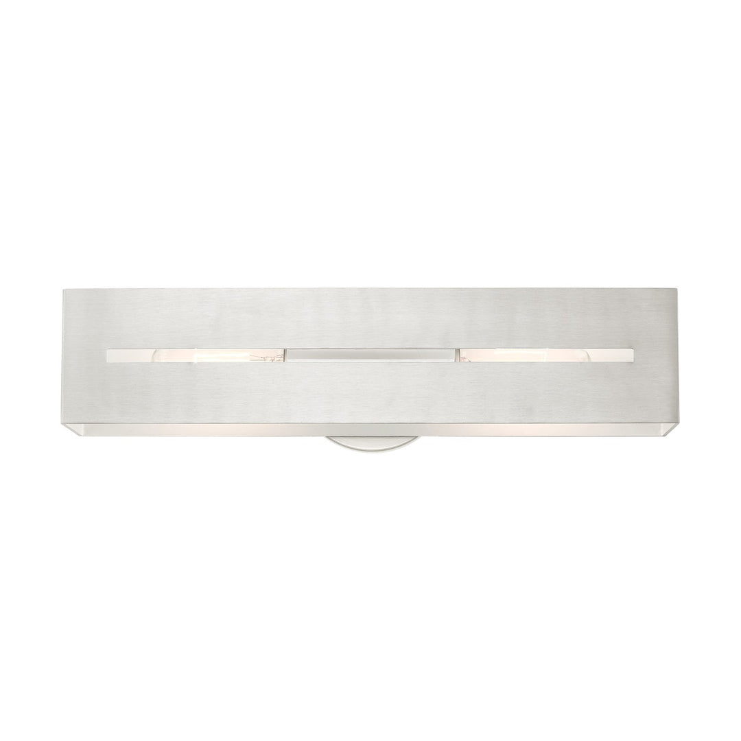 2 Light Brushed Nickel Ada Vanity Sconce by Livex Lighting