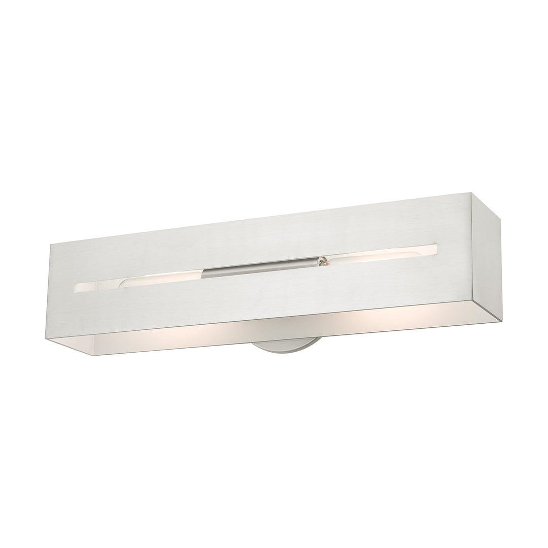 2 Light Brushed Nickel Ada Vanity Sconce