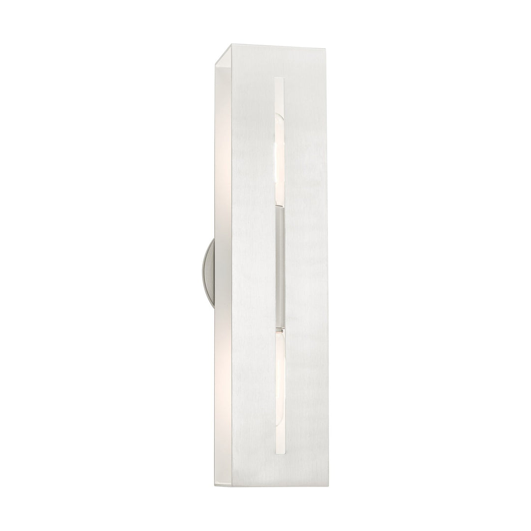 2 Light Brushed Nickel Ada Vanity Sconce