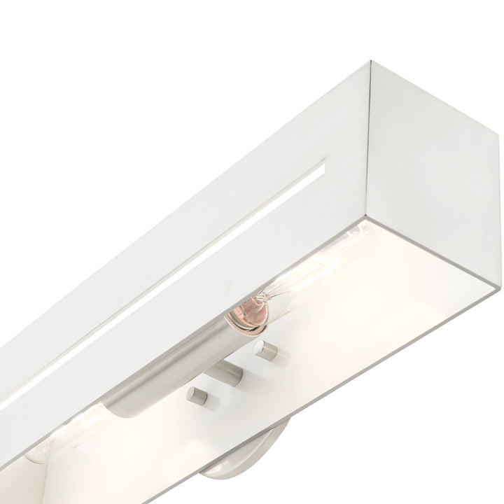 2 Light Brushed Nickel Ada Vanity Sconce