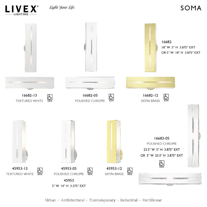 3 Light Polished Chrome Ada Vanity Sconce