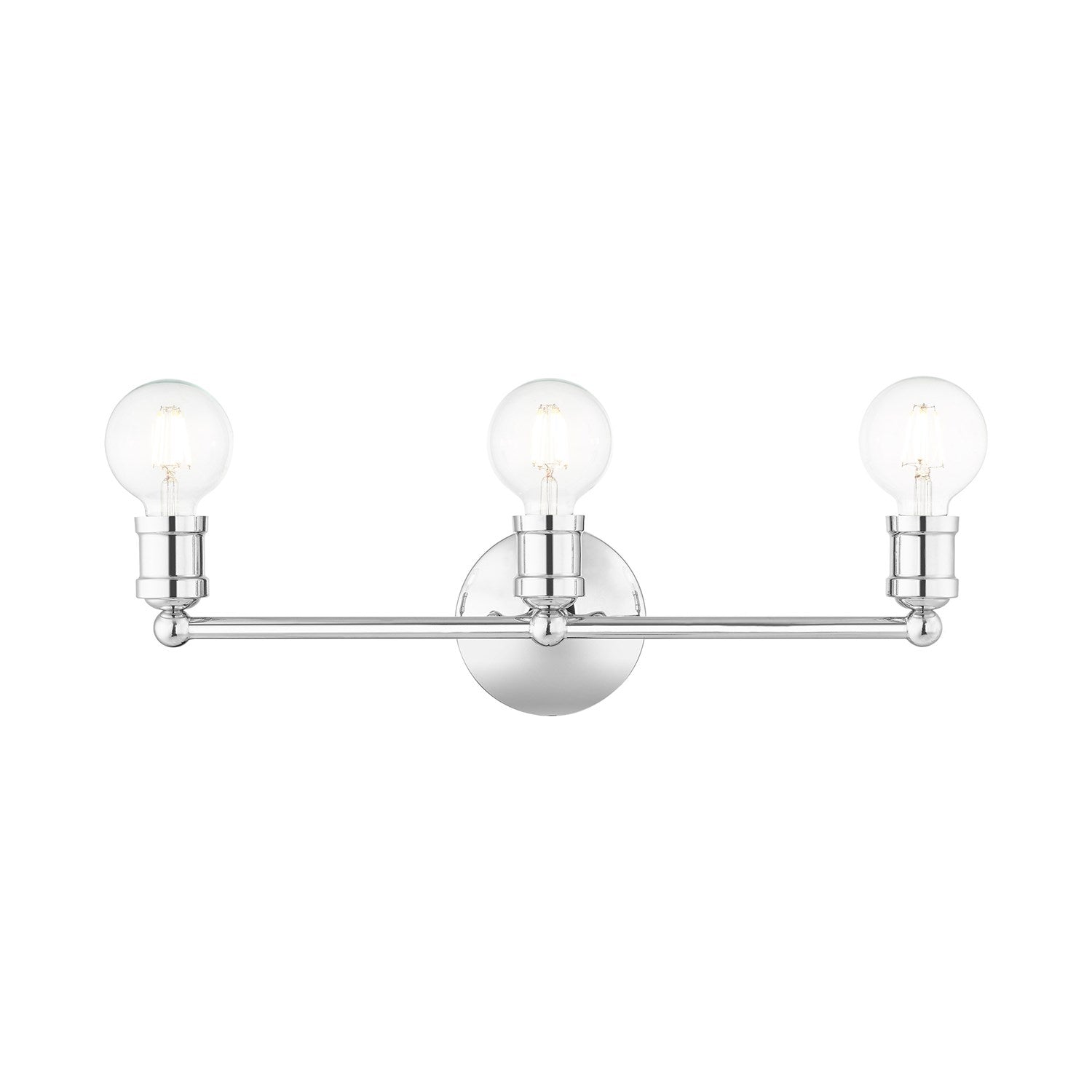 3 Light Polished Chrome Bath Vanity by Livex Lighting