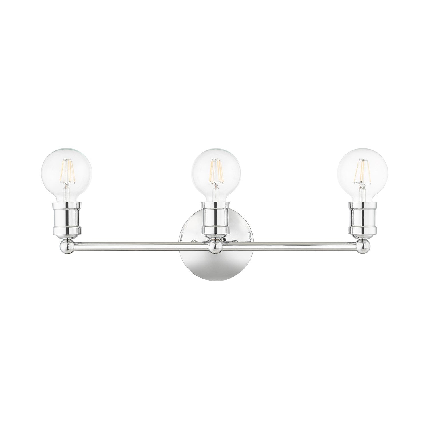 3 Light Polished Chrome Bath Vanity