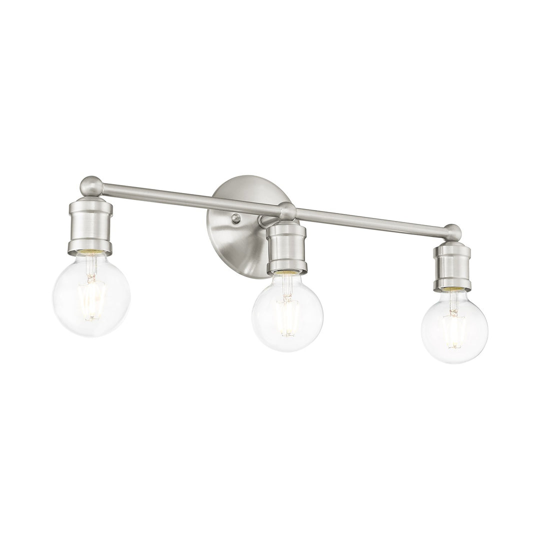 3 Light Brushed Nickel Bath Vanity