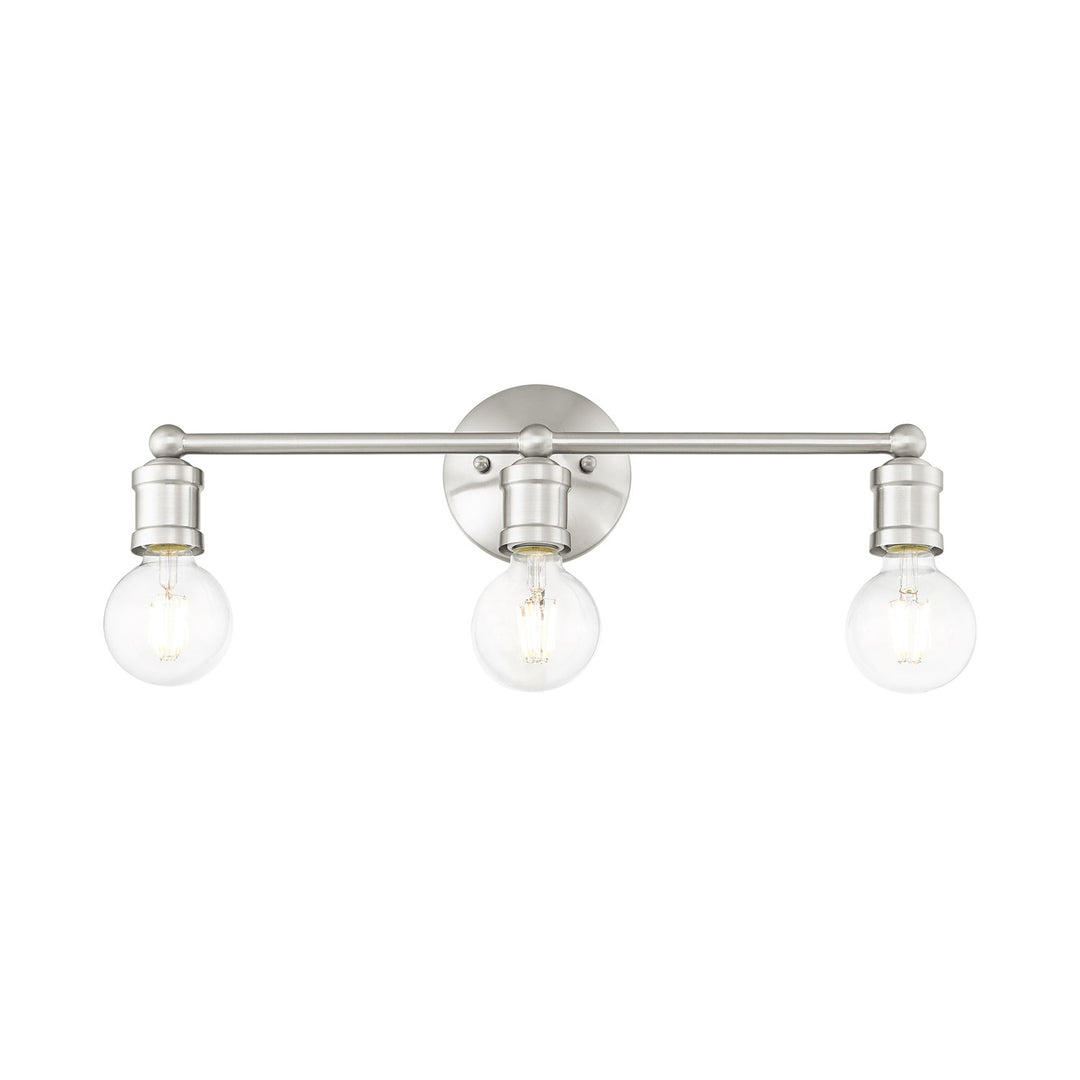 3 Light Brushed Nickel Bath Vanity
