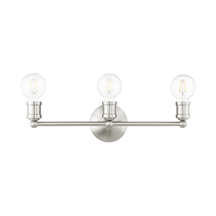 3 Light Brushed Nickel Bath Vanity