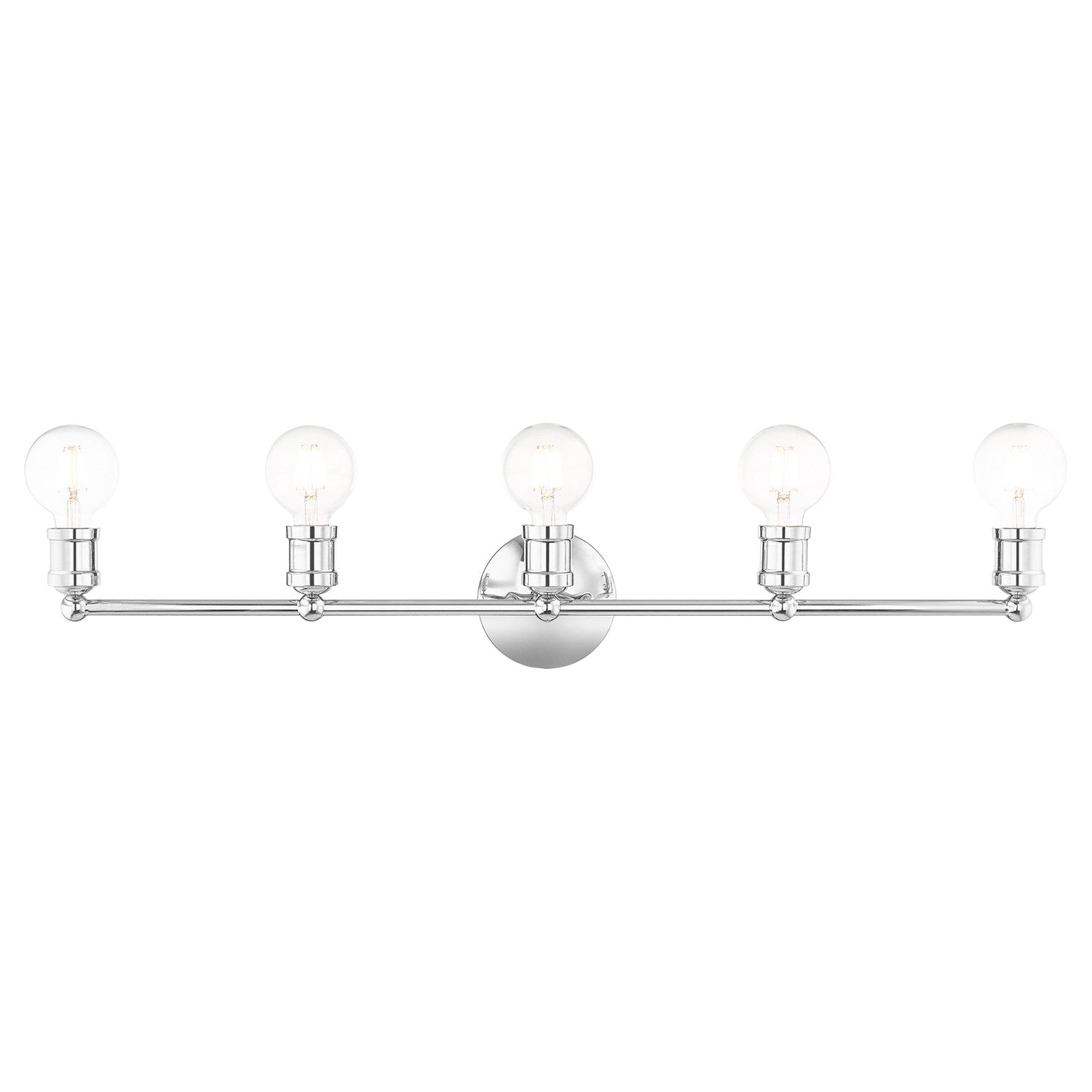 5 Light Polished Chrome Bath Vanity by Livex Lighting