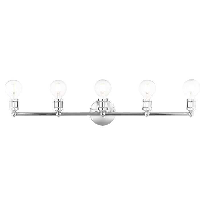 5 Light Polished Chrome Bath Vanity by Livex Lighting