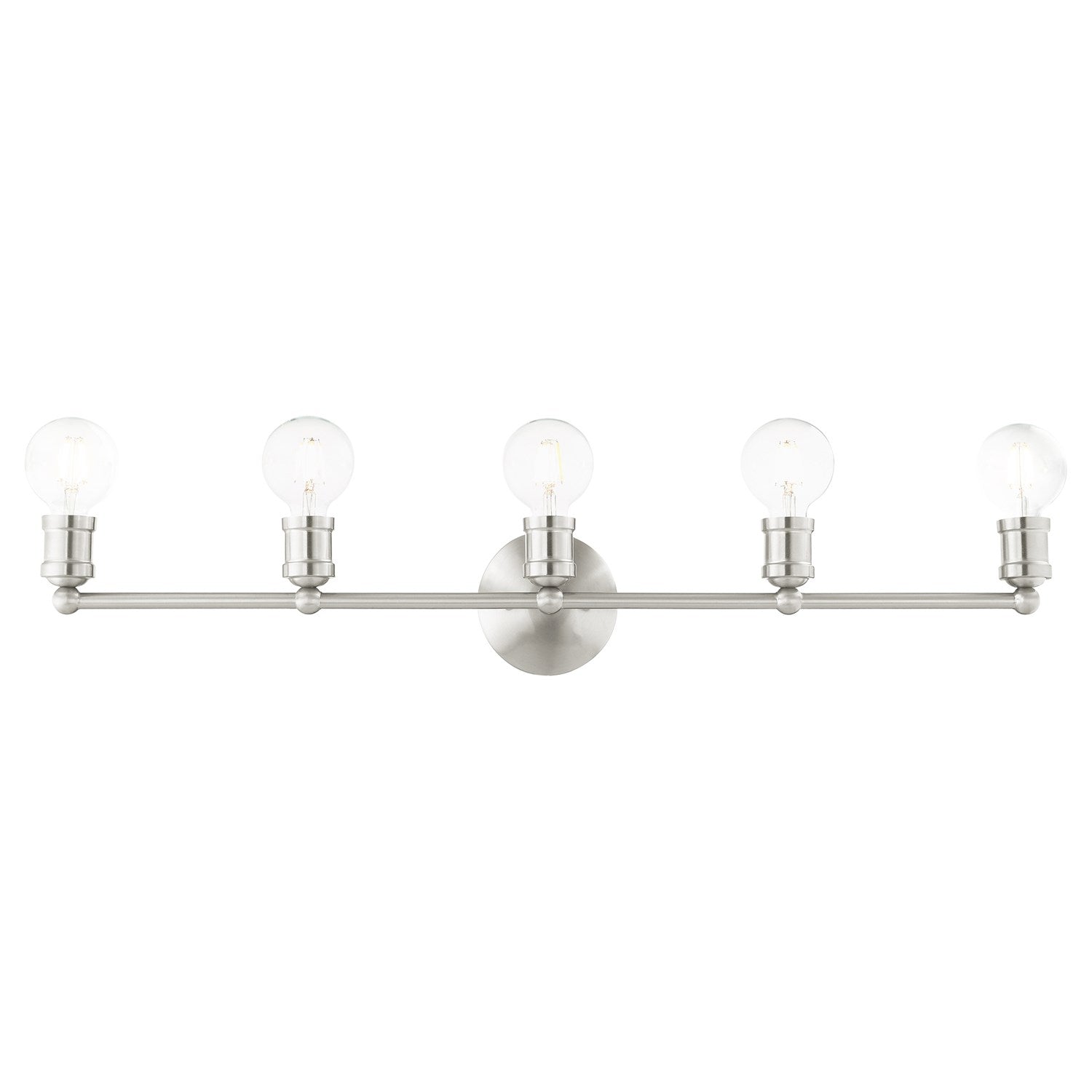 5 Light Brushed Nickel Bath Vanity by Livex Lighting