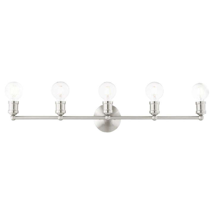 5 Light Brushed Nickel Bath Vanity by Livex Lighting