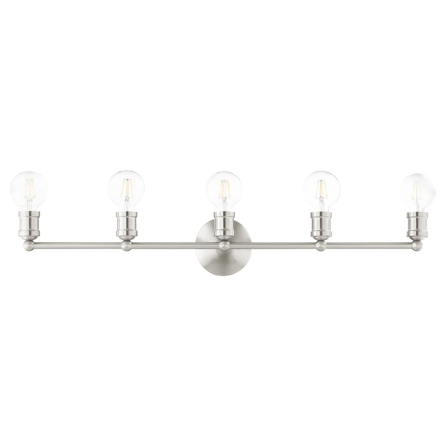 5 Light Brushed Nickel Bath Vanity