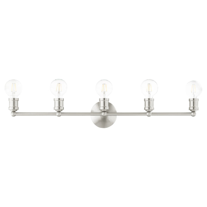 5 Light Brushed Nickel Bath Vanity