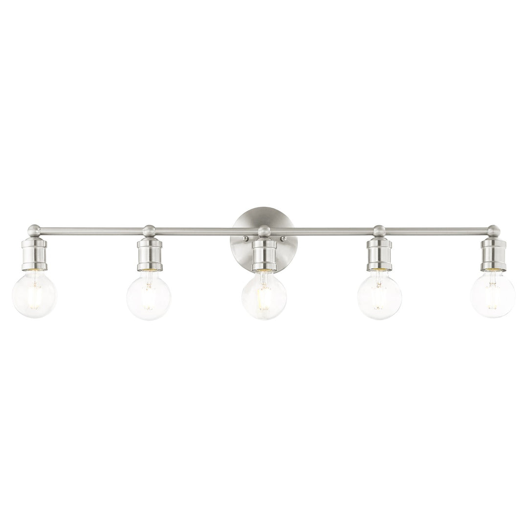 5 Light Brushed Nickel Bath Vanity