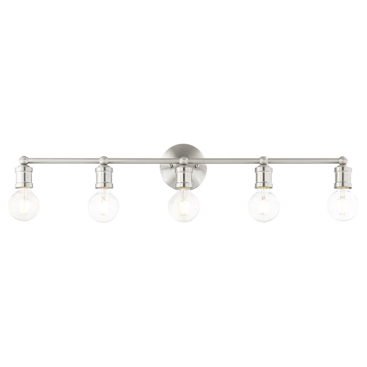 5 Light Brushed Nickel Bath Vanity