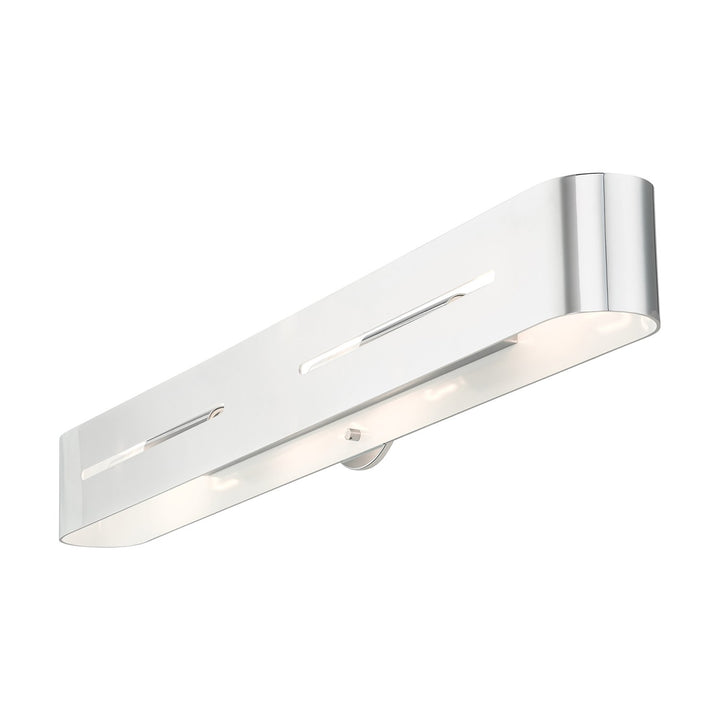 4 Light Polished Chrome Ada Vanity Sconce