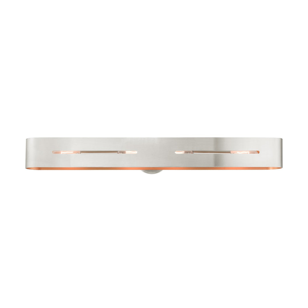 4 Light Brushed Nickel Ada Vanity Sconce by Livex Lighting