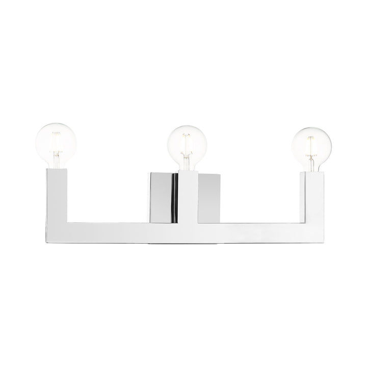 3 Light Polished Chrome Bath Vanity by Livex Lighting