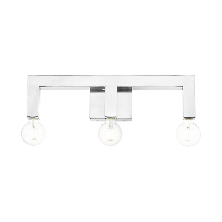 3 Light Polished Chrome Bath Vanity