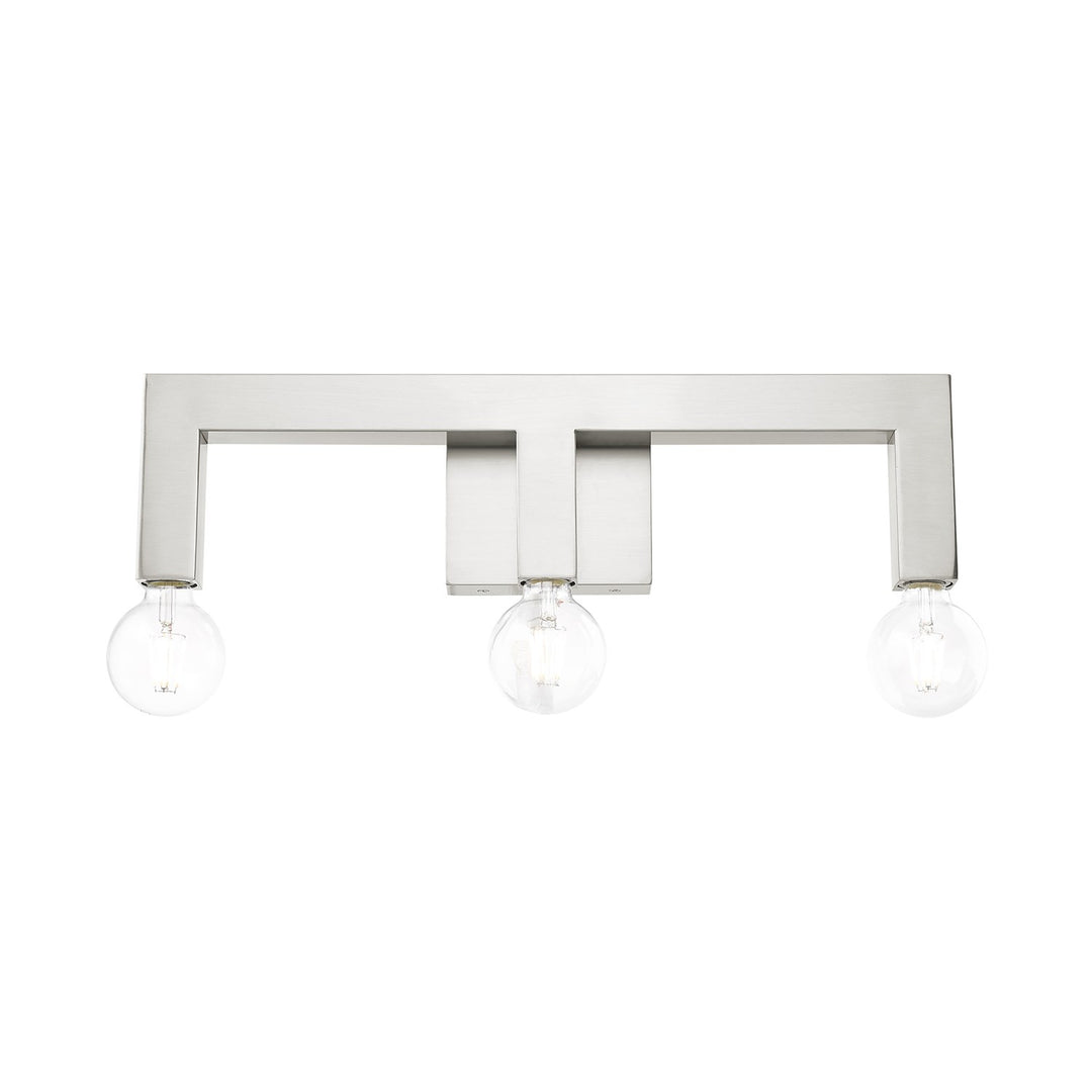 3 Light Brushed Nickel Bath Vanity