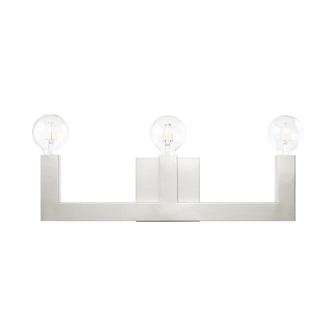 3 Light Brushed Nickel Bath Vanity