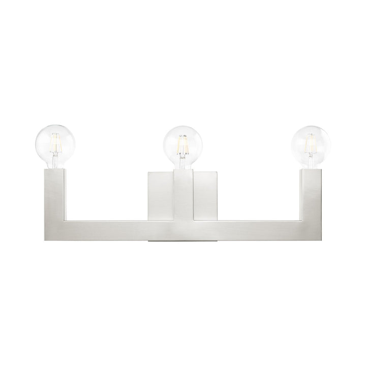 3 Light Brushed Nickel Bath Vanity