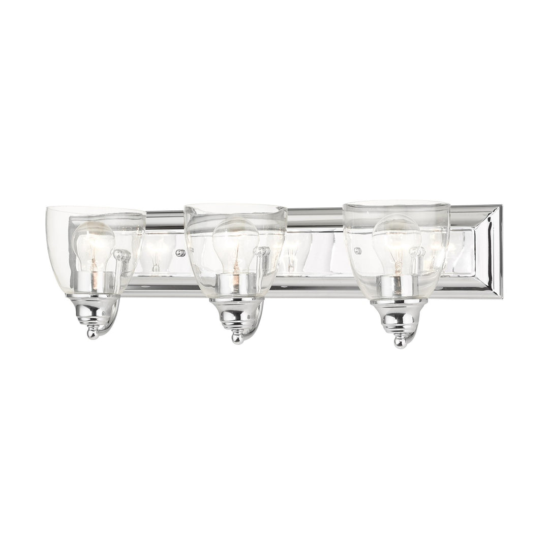 3 Light Polished Chrome Vanity Sconce by Livex Lighting