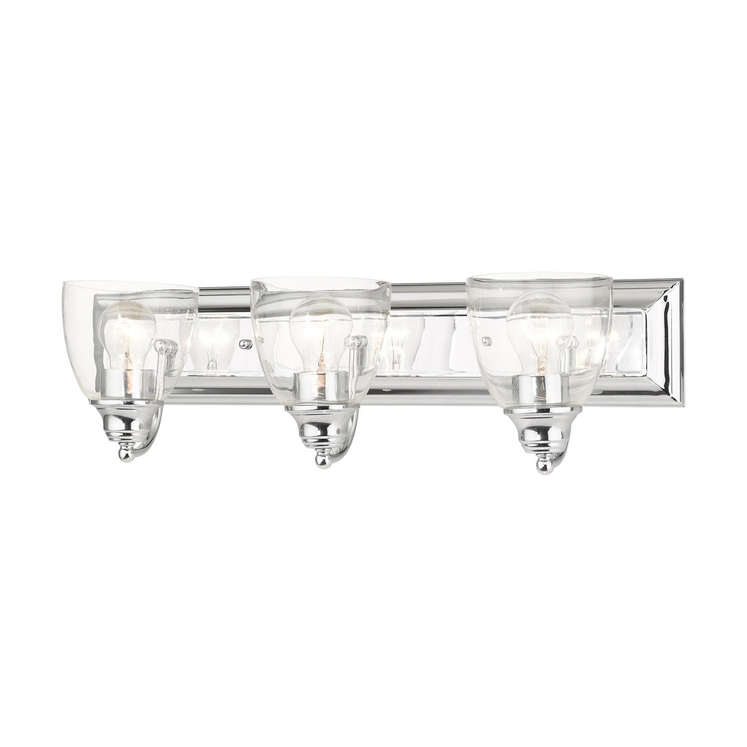 3 Light Polished Chrome Vanity Sconce by Livex Lighting