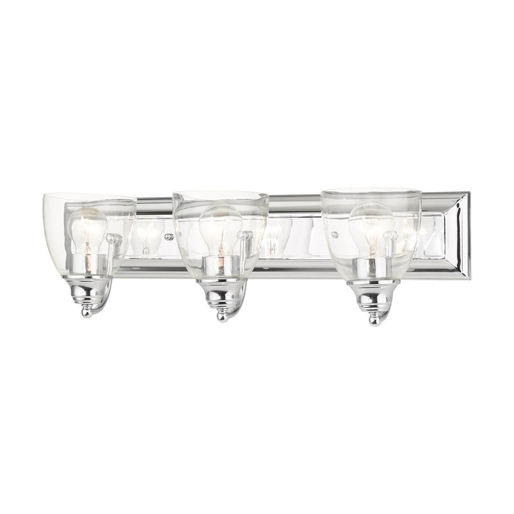 3 Light Polished Chrome Vanity Sconce by Livex Lighting
