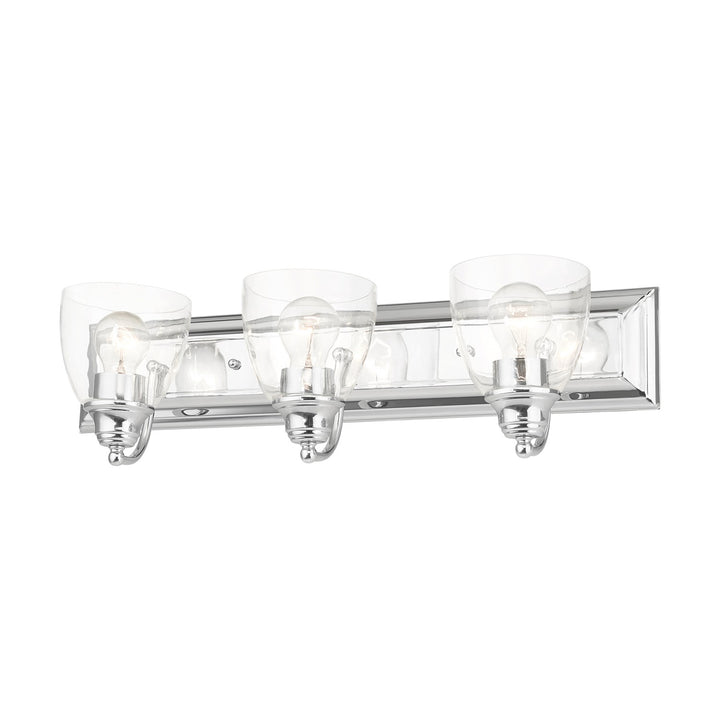 3 Light Polished Chrome Vanity Sconce