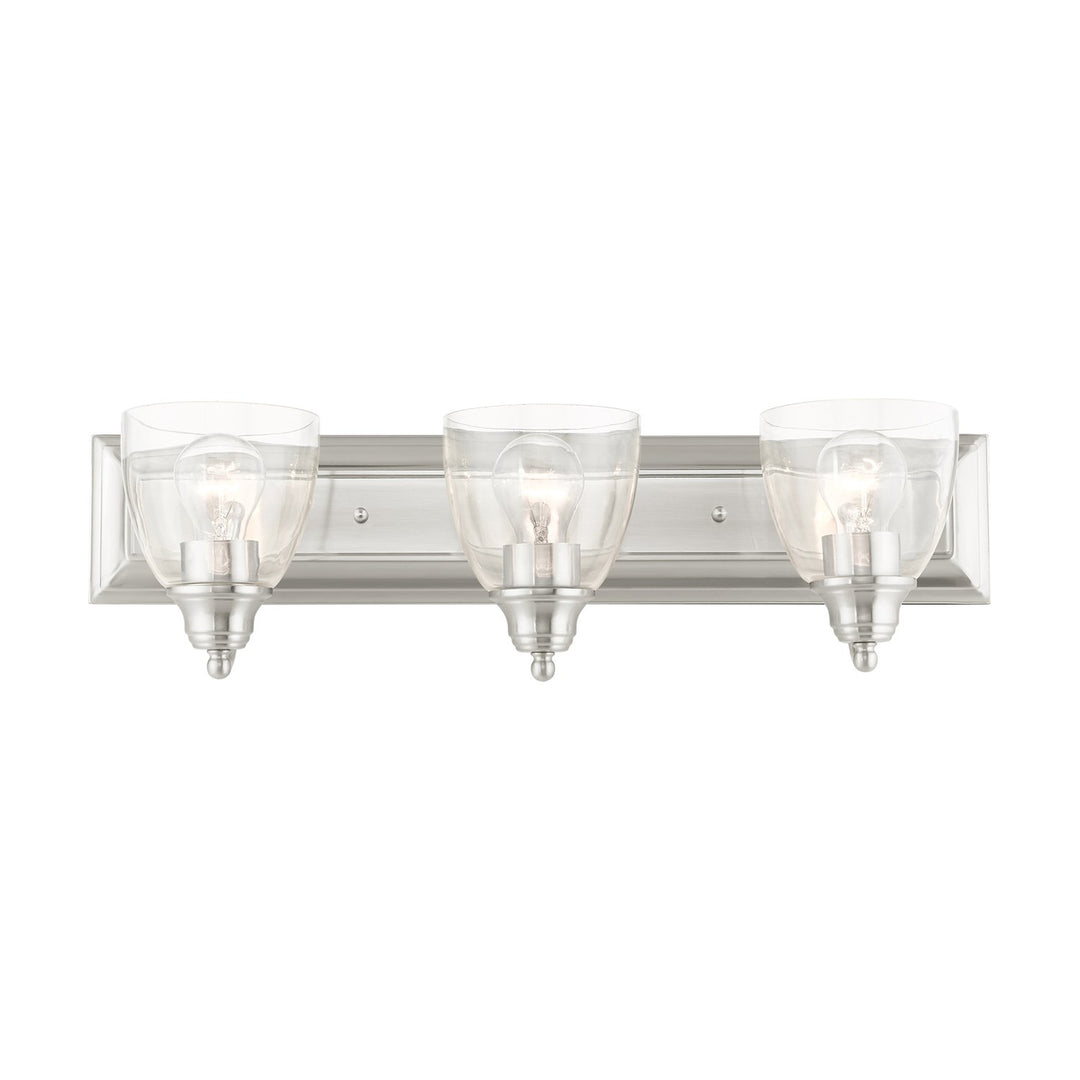 3 Light Brushed Nickel Vanity Sconce