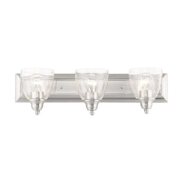 3 Light Brushed Nickel Vanity Sconce