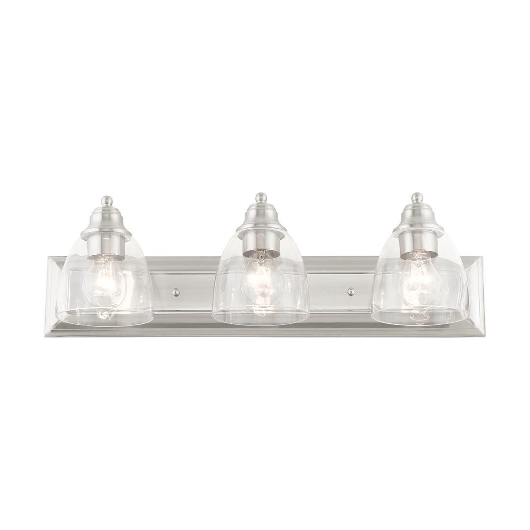 3 Light Brushed Nickel Vanity Sconce