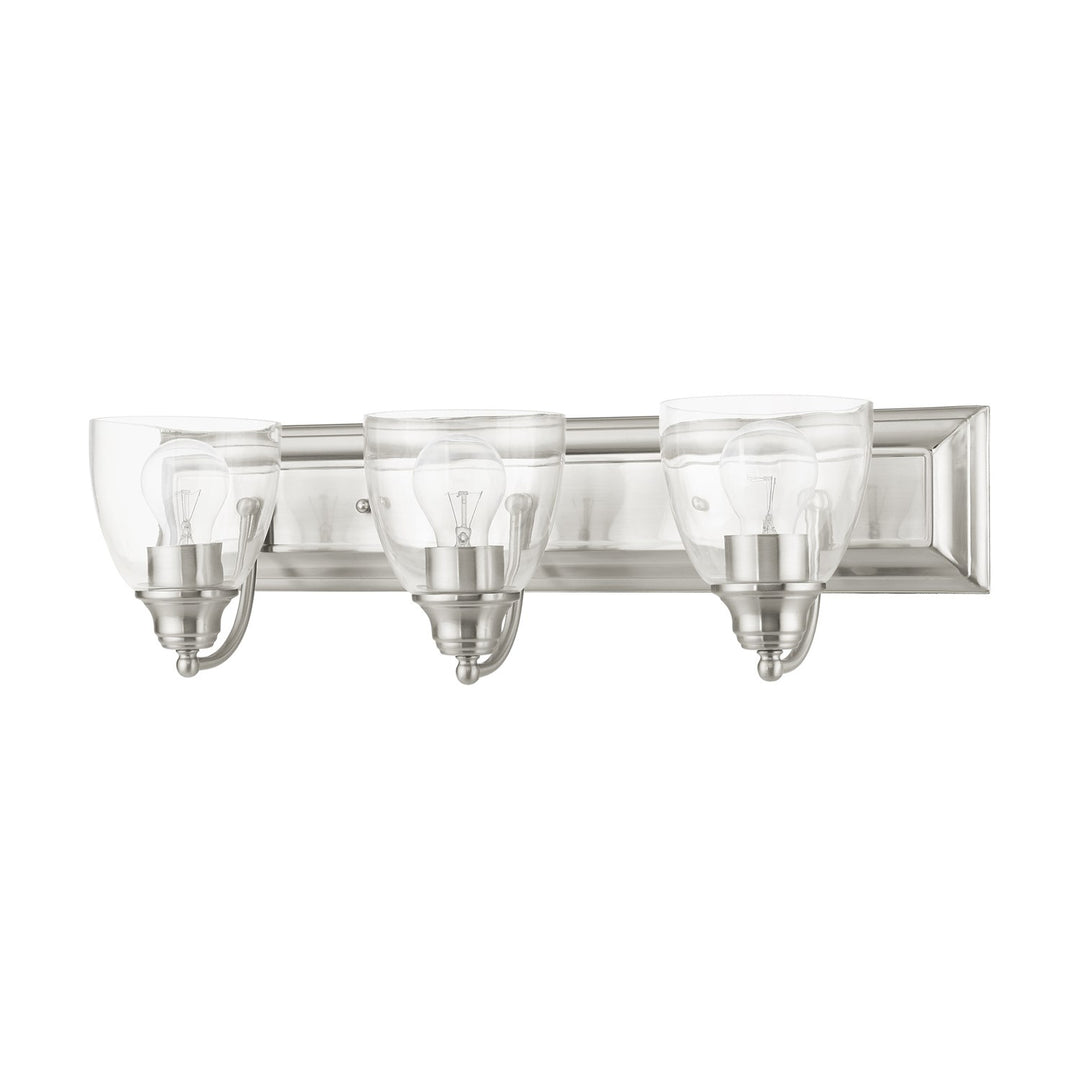 3 Light Brushed Nickel Vanity Sconce