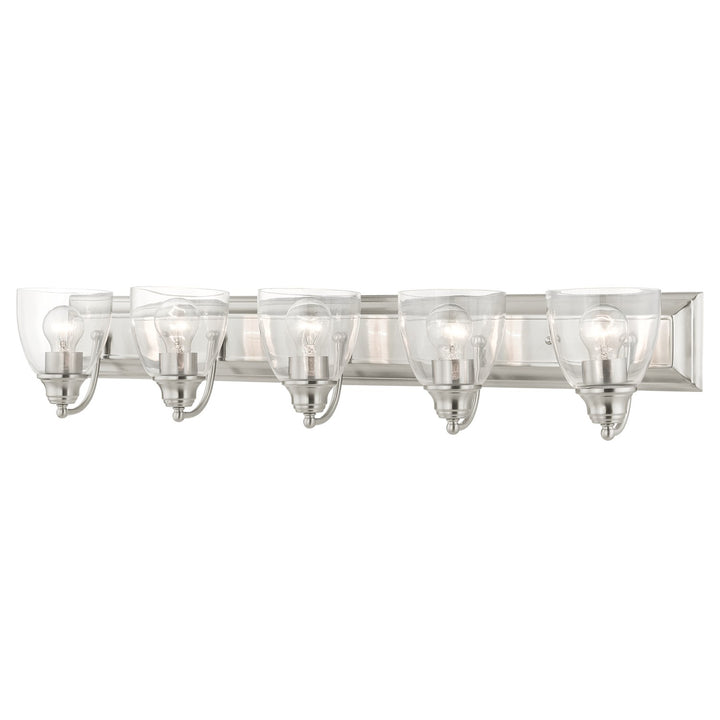 5 Light Brushed Nickel Vanity Sconce by Livex Lighting