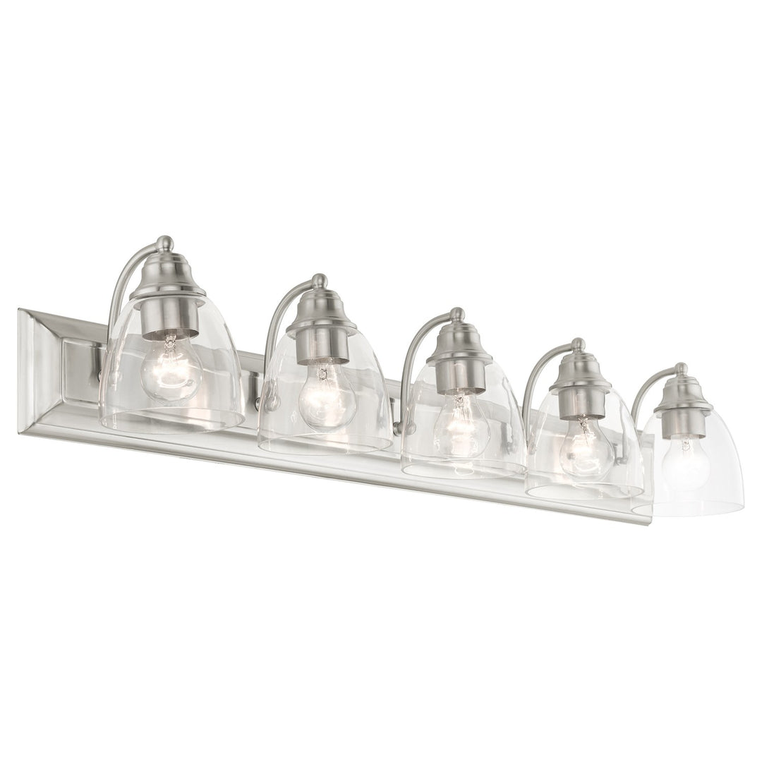 5 Light Brushed Nickel Vanity Sconce