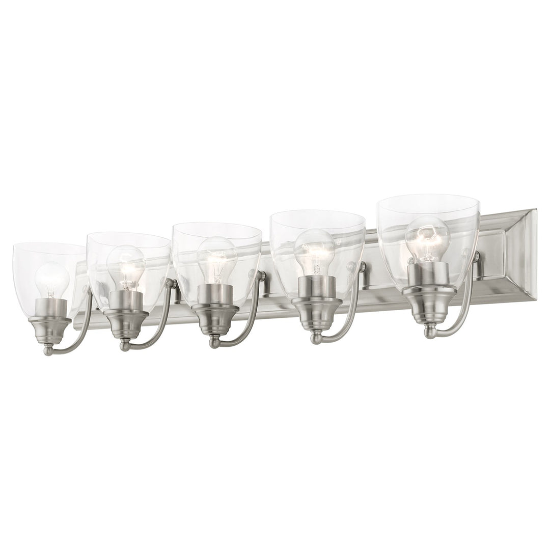 5 Light Brushed Nickel Vanity Sconce