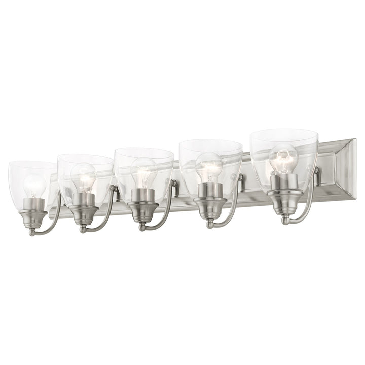 5 Light Brushed Nickel Vanity Sconce