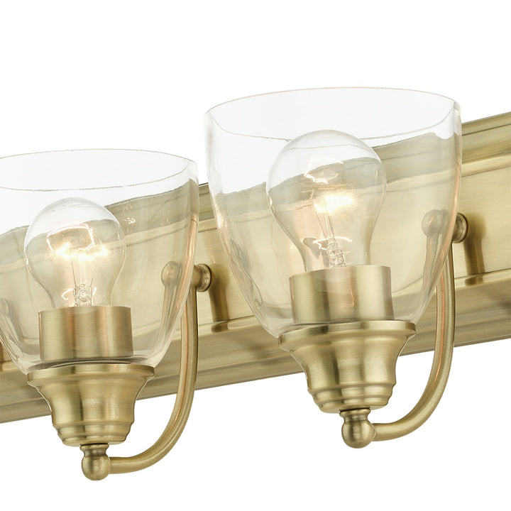 6 Light Antique Brass Vanity Sconce