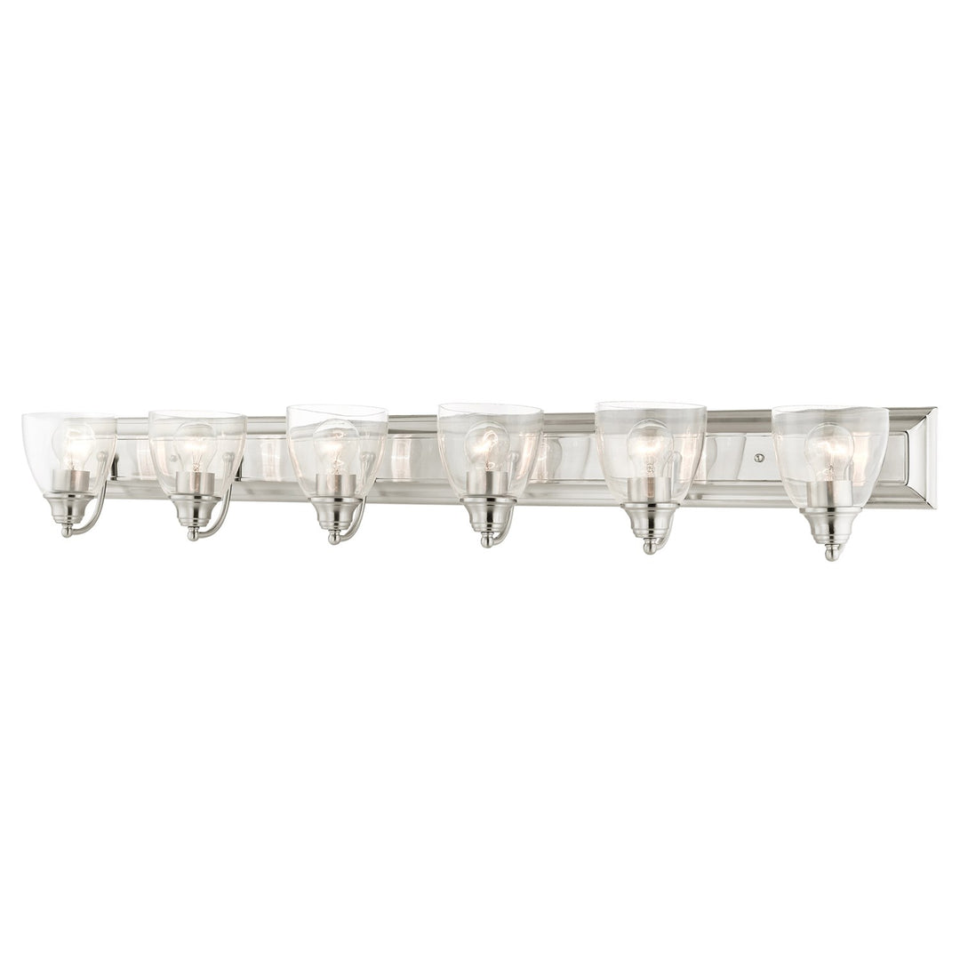 6 Light Brushed Nickel Vanity Sconce by Livex Lighting